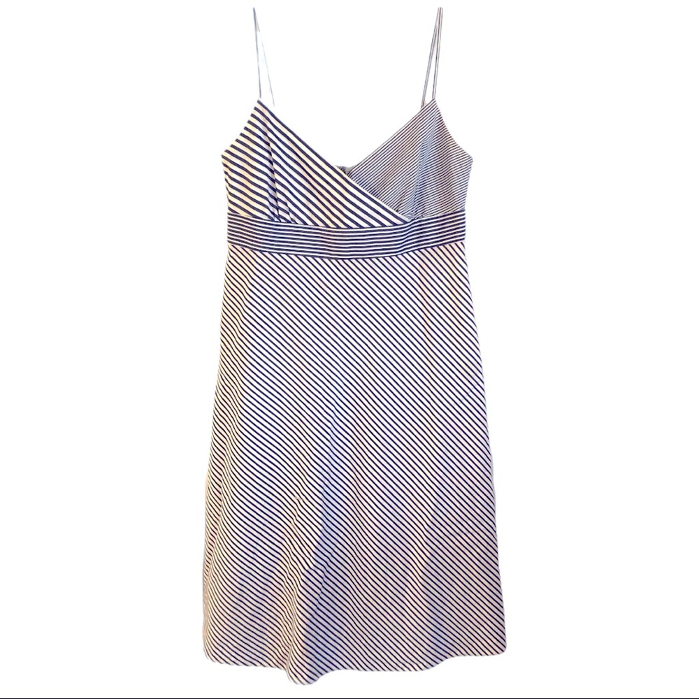 J. Crew Summer Dress Navy Stripe Small
